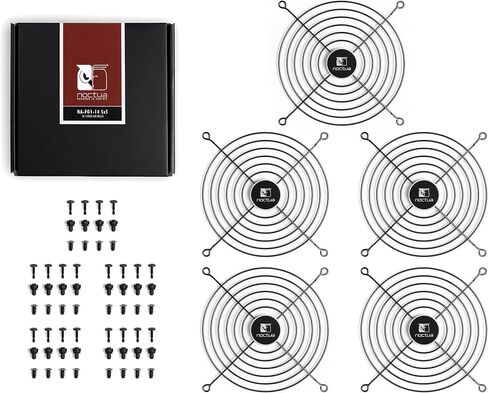 Noctua NA-FG1-14 Sx5, Fan Grills for 140mm Fans (Set of 5, Black) in Saudi Arabia