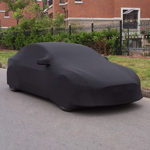 Xipoo Car Cover Compatible with Tesla Model 3 Car Cover Sedan Cover UV Protection Windproof Dust Proof Scratch Proof Outdoor Full Car Cover Replacement for Tesla Model 3, Black in Saudi Arabia
