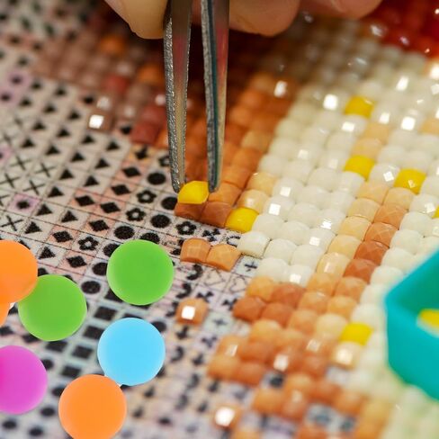 10Pack/30PCS Diamond Art Wax, DIY Diamond Art Painting Wax with Case, 5 Color Round Styles Diamond Art Glue for Diamond Art Painting Embroidery Accessories Glue Clay Wax Tool Set in Saudi Arabia