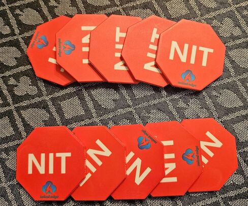 Nit Button Set for Texas Hold'em and Omaha Poker (Pack of 10) - Enhance Your Play with Professional Chips for The Stand-Up Game As Featured on The Lodge and Hustler Live Streams in Saudi Arabia