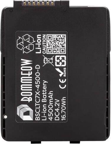 بطارية ماسح الباركود BSCLTC7X-4500-D PDA متوافقة مع رمز Motorola Zebra TC55 TC70 TC70x TC72 TC75 TC75x TC75EK TC75AH TC75GK TC75FK TC75BH TC77 TC77HL TC700H TC700K TC720L BT-000318 in Kuwait