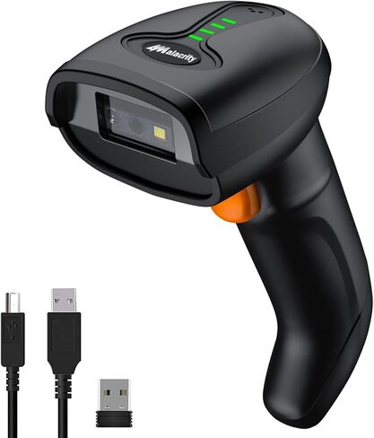 Alacrity Wireless Bluetooth Barcode Scanner 1D Laser Cordless Barcode Scanner,Versatile One-to-one Mode or More-to-one Mode Handhold Bar Code Scanner with Battery Level Indicator in Saudi Arabia