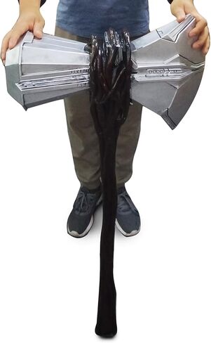 2023 الفايكنج إله Mjolnir Storms قواطع الفأس الراتنج أودين المطرقة كامل الحجم سلاح الدعائم in Kuwait