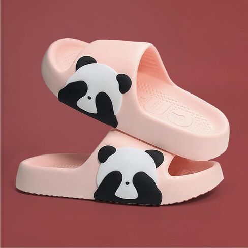 Panda Slippers Cute Cartoon Panda Slippers for Women Men Slides Sandals Open Toe Home Indoor Slippers House Shoes Outdoor Beach Slippers Couples Summer Bathroom Shower Slippers in Saudi Arabia