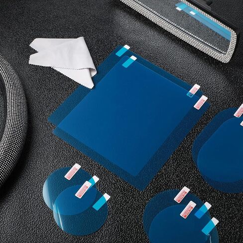 Tallew Car Rearview Mirror Film Rainproof Waterproof Mirror Film and Mirror Rain Visor Eyebrow Anti Fog Glare Side Mirror Rain Guard for Most Car Mirrors and Side Windows (17 Pcs) in Saudi Arabia