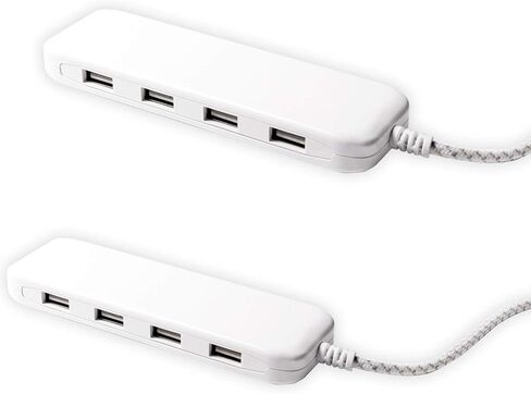 Philips 24W USB Charging Station, 2 Pack, for iPhone 12/11/Pro/Max/XS/XR/X/8, iPad Pro, Samsung Galaxy S21/S10/S9/Plus, Google Pixel 5/C/3/2/XL, USB-A, 6 ft. Braided Cord, DLK2502/27 in Saudi Arabia