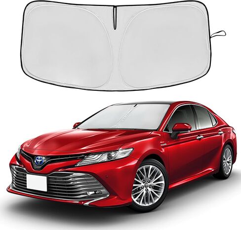 Windshield Sun Shade for BMW 3 Series 2019-2024 Double Layer 240T Front Window Shade Custom Fit Sun Visor Foldable Shade Blocks UV Rays Summer Must Have Car Accessories in Saudi Arabia