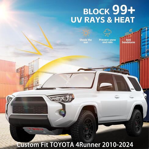 مظلة شمس للزجاج الأمامي لسيارة GMC Sierra 1500 2500 3500 SLT AT4 Denali 2019-2024 طبقة مزدوجة 240T ظل نافذة أمامية مناسب حسب الطلب، حاجب من الشمس، كتل تظليل قابلة للطي، الأشعة فوق البنفسجية، يجب أن يكون للصيف ملحقات السيارة in Saudi Arabia