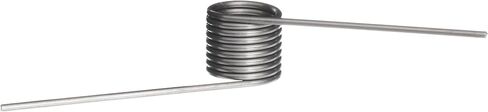 Music Wire Torsion Spring, Right Hand Wind Direction, 210° Deflection, 1.126" OD, 0.112" Wire Size, 4" Leg Length, 0.75" Mandrel Size, 1.391" Min. Axial Space (Pack of 10) in Kuwait