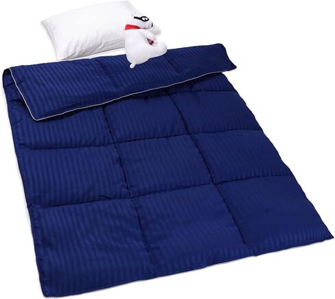 ZPECC Toddler Comforter Blanket - 39" x 47" Crib Comforter Quilt for Boys, Soft Child Quilt for Crib Bed, Stroller, Cot, Daycare, Travel, Kids, Machine Washable, Black Stripe in Saudi Arabia