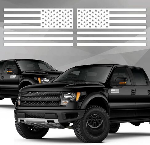 GRITKULTURE Subdued American Flag Decal Stickers 2 Pack for Cars, Trucks, Hard Hats, Laptops, Tumblers, and Window Police Military Tactical US Flag (Black) in Saudi Arabia