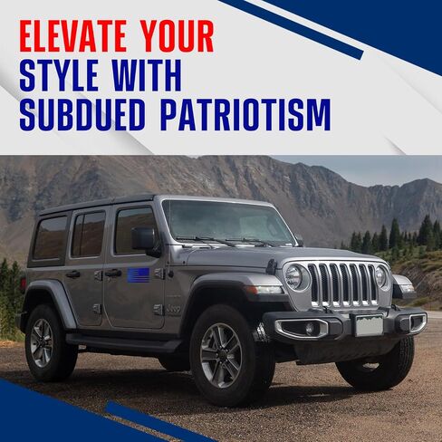 GRITKULTURE Subdued American Flag Decal Stickers 2 Pack for Cars, Trucks, Hard Hats, Laptops, Tumblers, and Window Police Military Tactical US Flag (Black) in Saudi Arabia