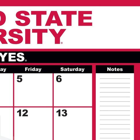 TURNER SPORTS Ohio State Buckeyes 2024 22X17 Desk Calendar (24998061494) in Saudi Arabia