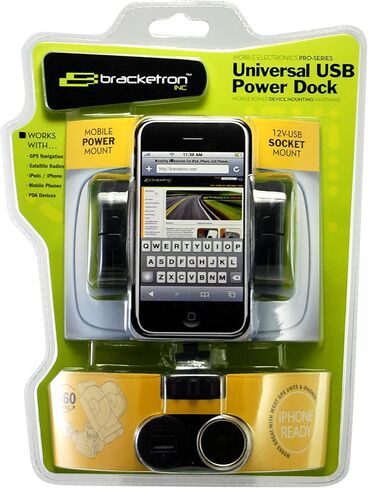 Bracketron Universal USB Power Dock Grip-iT Mount,Black in Kuwait