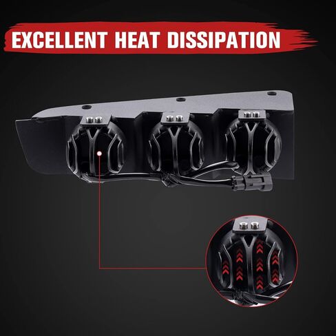 HAKA TOUGH LED مصابيح الضباب لعام 2021 2022 2023 Ford Bronco 2/4-Door، مجموعة مصابيح الضباب الأمامية السفلية مع دعامة، ملحقات تجميع مصابيح الجري النهارية البيضاء، قطعتان in Saudi Arabia