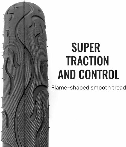 Hycline 26 Inch Bike Tires: 26x2.125 inch (57-559mm) Folding Replacement Puncture-Resistant Beach Cruiser Bicycle Tires for Hybrid Road or Urban City Commuter Bike in Saudi Arabia