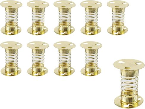 10 PCS Metal Spring Base 35×25mm Spring Crafts Gold Spiral Wobbles Spring for Crafts, Gifts, DIY Supplies in Saudi Arabia