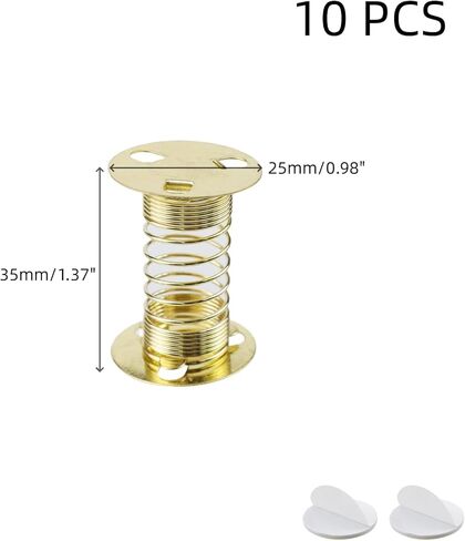 10 PCS Metal Spring Base 35×25mm Spring Crafts Gold Spiral Wobbles Spring for Crafts, Gifts, DIY Supplies in Saudi Arabia