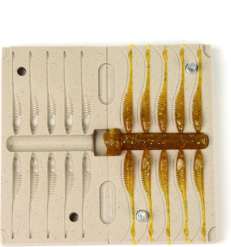 FatFish F01-10C Bait Mold Soft Plastiс Lure Making Injection Mold for Do-It Fishing Lures 2" in Kuwait