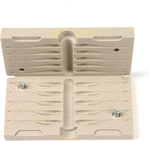 FatFish F01-10C Bait Mold Soft Plastiс Lure Making Injection Mold for Do-It Fishing Lures 2" in Kuwait