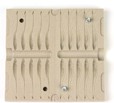 FatFish F01-10C Bait Mold Soft Plastiс Lure Making Injection Mold for Do-It Fishing Lures 2" in Kuwait