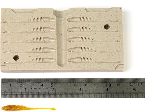 FatFish F01-10C Bait Mold Soft Plastiс Lure Making Injection Mold for Do-It Fishing Lures 2" in Kuwait