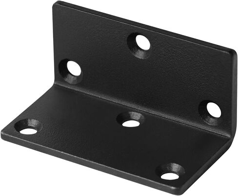 12 Pcs Widen Corner Brace for 4x4 Lumber, 1-1/2"x1-1/2"x3", L Shape Angle Bracket, 3mm Thickness, Black in Saudi Arabia