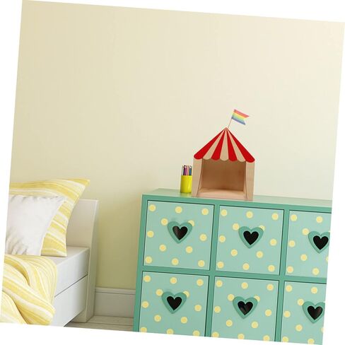 Abaodam 1 PC Theater Cabin Kids Wall Shelves House Decorations Decoraciones para Salas De Casa Storage Circus Shadow Box Desktop Display Box Desktop Case Adorable Storage Box Wooden in Saudi Arabia