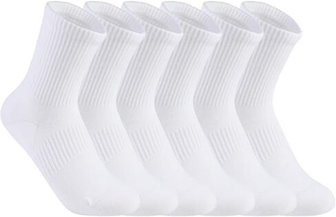Lorin Unisex Crew Socks Thin Cotton Long Socks Arch Support Casual Workout High Socks 5 Pairs in Saudi Arabia