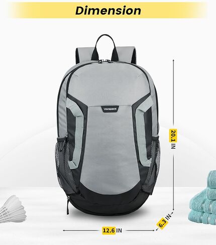 حقيبة ظهر Vorspack Gym للرجال - حقيبة ظهر رياضية كبيرة مع حقيبة ظهر للتمارين الرياضية أثناء السفر - أسود in Kuwait