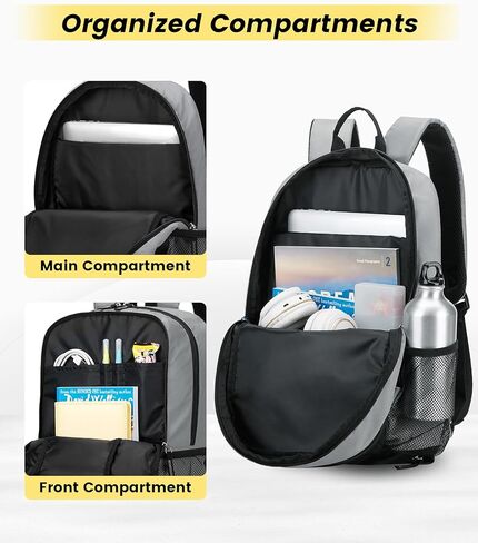 حقيبة ظهر Vorspack Gym للرجال - حقيبة ظهر رياضية كبيرة مع حقيبة ظهر للتمارين الرياضية أثناء السفر - أسود in Kuwait