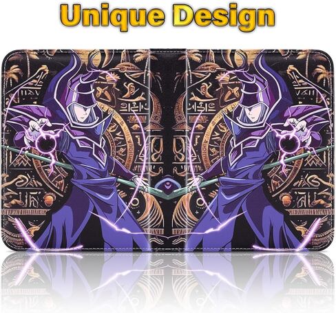 غلاف بطاقات التداول Bheddi متوافق مع بطاقات YGO، يحمل 400 بطاقة، حافظة كتب ألبوم بطاقات TCG مع سحاب لـ PTCG MTG YGO (الساحر) in Kuwait