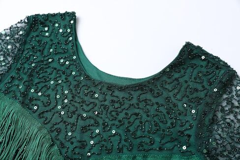IWIWB 1920s Sequin Vintage Dress Beaded Gatsby Flapper Dress with Accessories Set in Saudi Arabia