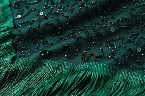 IWIWB 1920s Sequin Vintage Dress Beaded Gatsby Flapper Dress with Accessories Set in Saudi Arabia
