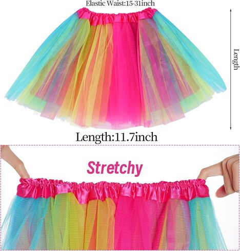 80s زي اكسسوارات ملابس توتو تنورة تدفئة الساق قفازات شبكة صيد السمك مصراع زجاج عقال قلادة للنساء 80s حفلة الهالوين in Kuwait