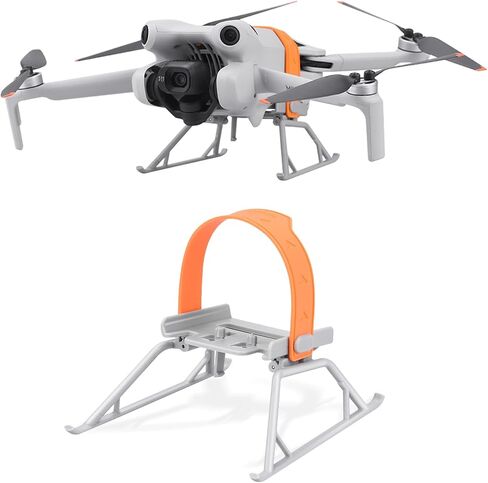 REYGEAK Mini 4 Pro Landing Gear Leg Foldable Extended Kit Landing Leg Protector Extended Propeller Holder Strap for DJI Mini 4 Pro Drone Accessories in Saudi Arabia
