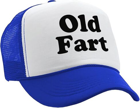 Old Fart - Funny Over The Hill Joke Gag - Vintage Retro Style Trucker Cap Hat in Saudi Arabia