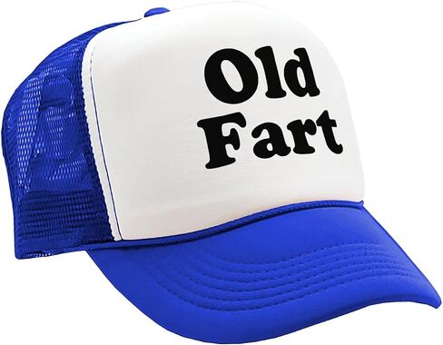 Old Fart - Funny Over The Hill Joke Gag - Vintage Retro Style Trucker Cap Hat in Saudi Arabia