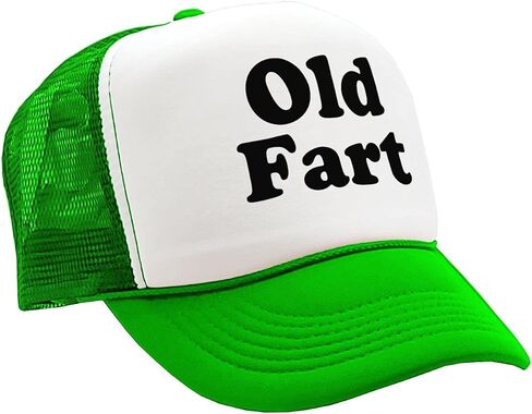Old Fart - Funny Over The Hill Joke Gag - Vintage Retro Style Trucker Cap Hat in Saudi Arabia