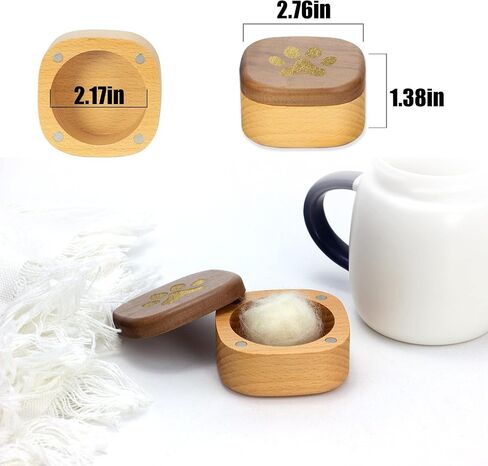 هدايا تذكارية للحيوانات الأليفة للكلاب، صندوق تذكاري لشعر الكلاب الأليفة، صندوق تذكاري أنيق من فراء الحيوانات الأليفة من خشب الجوز مع غطاء، وجرار رماد الكلاب in Kuwait