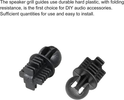 MECCANIXITY Speaker Grill Guides Plastic Black Ball Socket Type Dia 12mm for Speaker Parts Accessories Pack of 8 in Saudi Arabia