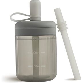 Moonkie Baby Training Cup Silicone Straw Cup | BPA-Free Drop-Proof Sippy Cups for Infants Toddlers and Kids 6 Months+ | 5 oz, 1pack