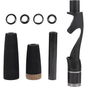 BESPORTBLE Split Grip Rod Handle Kit: 1 Set Fishing Rod Handle with Reel Seat Rear Grip - DIY Fishing Rod Building Repair Kit