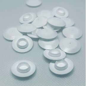 TOP SECRET PDR 3/8" WHITE Hole Plugs for filling a 3/8" Hole .375" Maximun material thickness for snap in is .080" Designed for use in Sheetmetal (10)