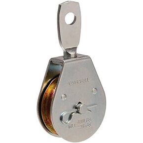 Apex Tool Group Campbell Chain Single Sheave Swivel Eye Pulley 3" Sheave Dia. Swivel Eye 650 Lb Steel
