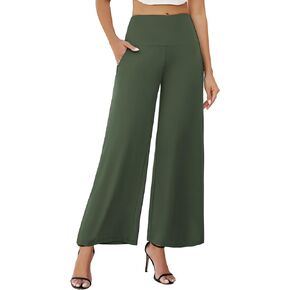 Arolina Women's Stretchy Wide Leg Palazzo Lounge Pants with Pockets Casual Comfy High Waist Palazzo Pants for Women Dressy
