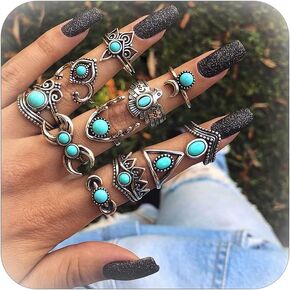 choice of all Boho Rings for Teen Girls Gold Stackable Rings Vintage Kunckle Rings Cute Rings Set for Women Trendy