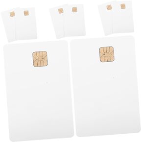 Labels 8pcs for printer tag Ic Chip Ic Pvc Card Blank Credit Cards Attendance Ic Cards Blank Smart Ic Cards chip card White card blank card driving recorder ink jet