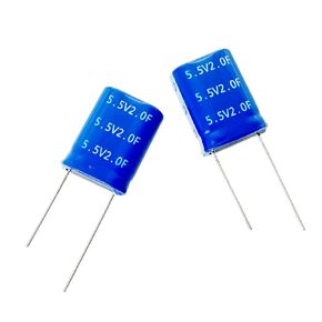 2 pcs 13x26x27mm(0.51x1.02x1.06in) Super Capacitor 5.5V 10F Super Farad Capacitance Winding Type Energy Storage for On Board Backup Energy Storage Combination Vehicle Recorder