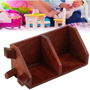 Dollhouse Miniature 1/12 Scale Dollhouse Furniture Wooden Bookshelf Miniature Book Cabinet Ornament Craft Accessory for 1:12 Dollhouse Doll House Living Room Decorations